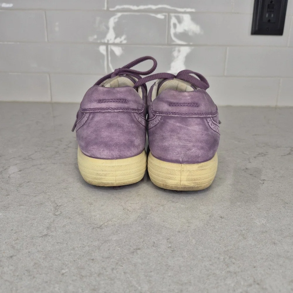 Ecco Hydromax Wingtip Womens Golf Shoes Purple‎ Size 39 Extra Width